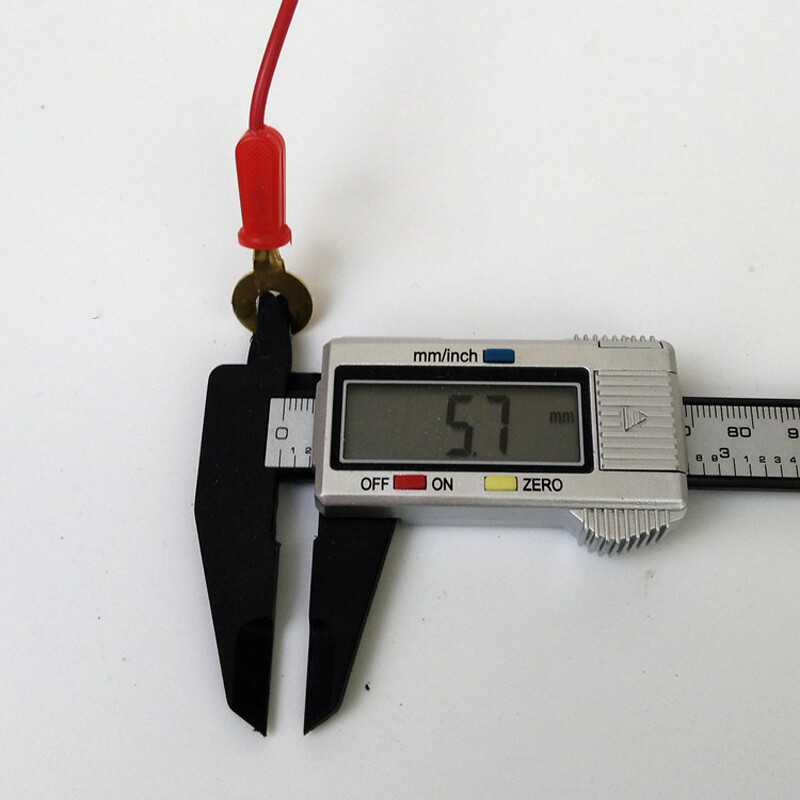 2x Test Leads Electrical Alligator Jumper Clip U-Type Fork Probe Cable Wire 40cm