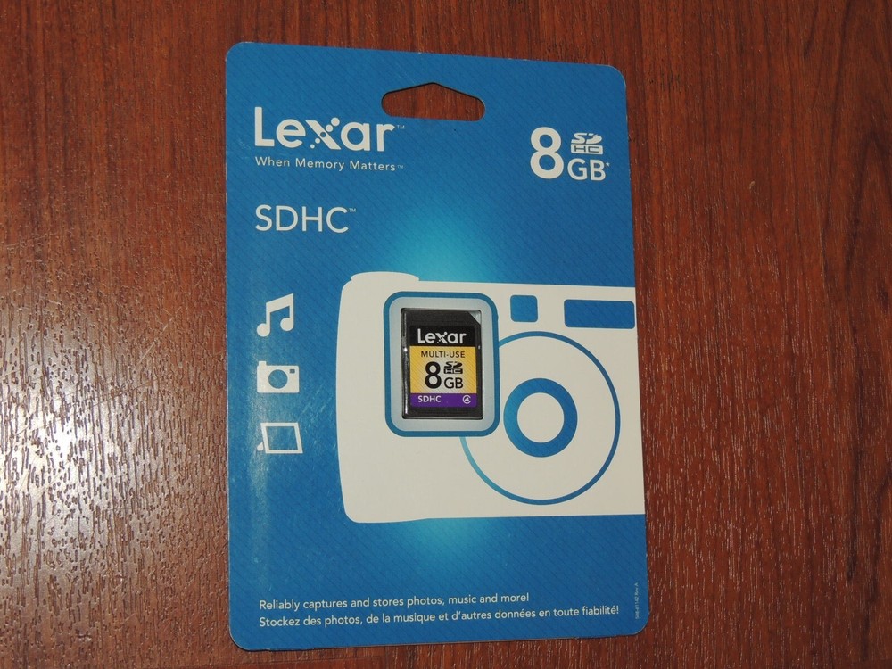 Genuine OEM Lexar Multi-Use 8GB SDHC Memory Card - Class 6