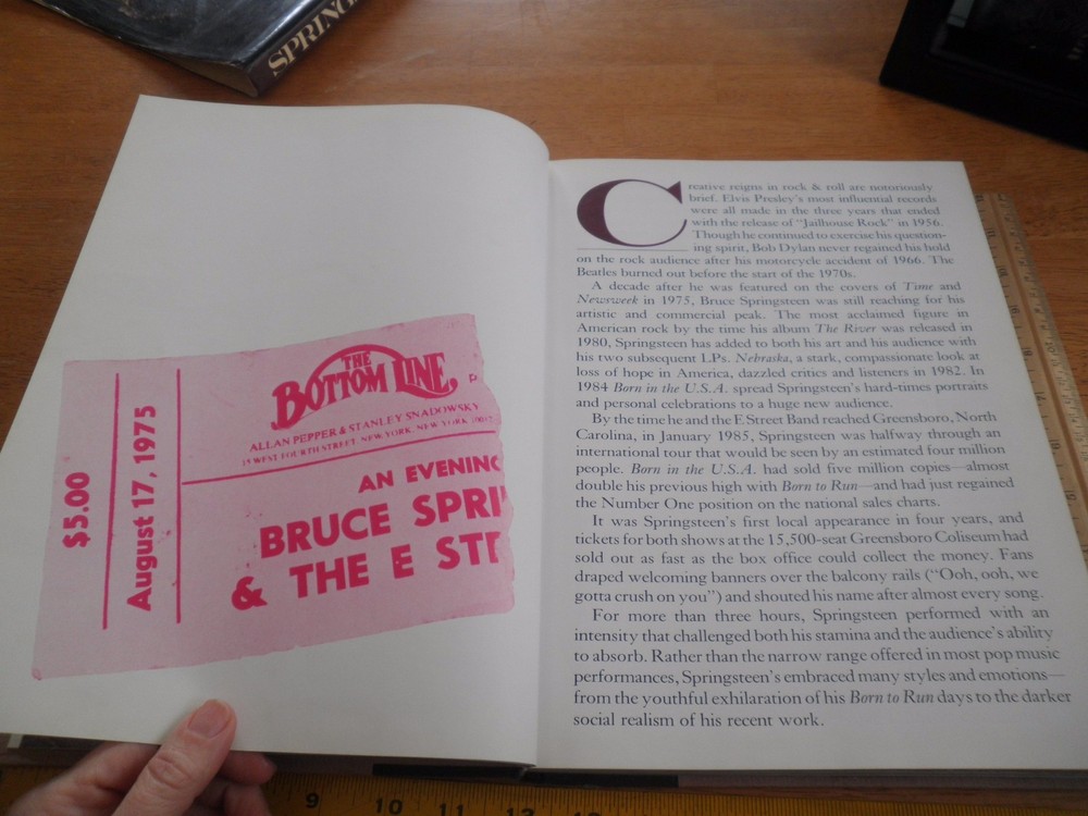 Springsteen HBDJ book 1985 Rolling Stone Bruce