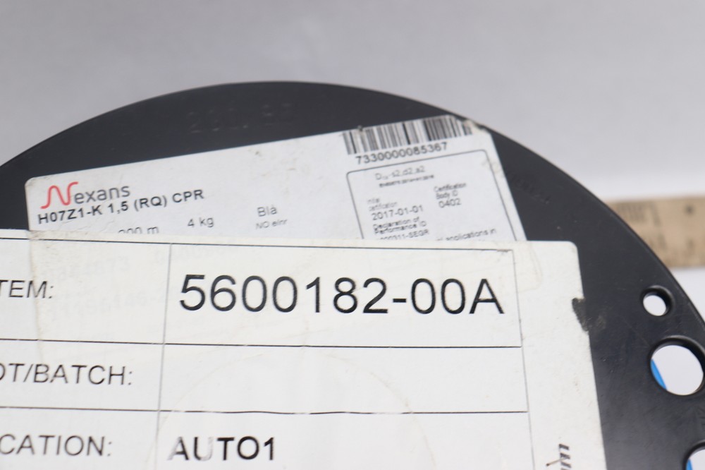 Nexans Electrical Special Purpose Cable THHN/THWN 450/750 V 5600182-00A