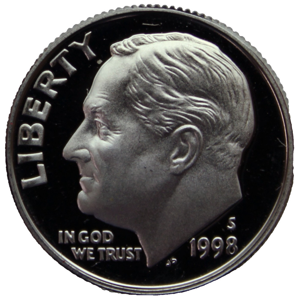 1998-S Proof Roosevelt Dime