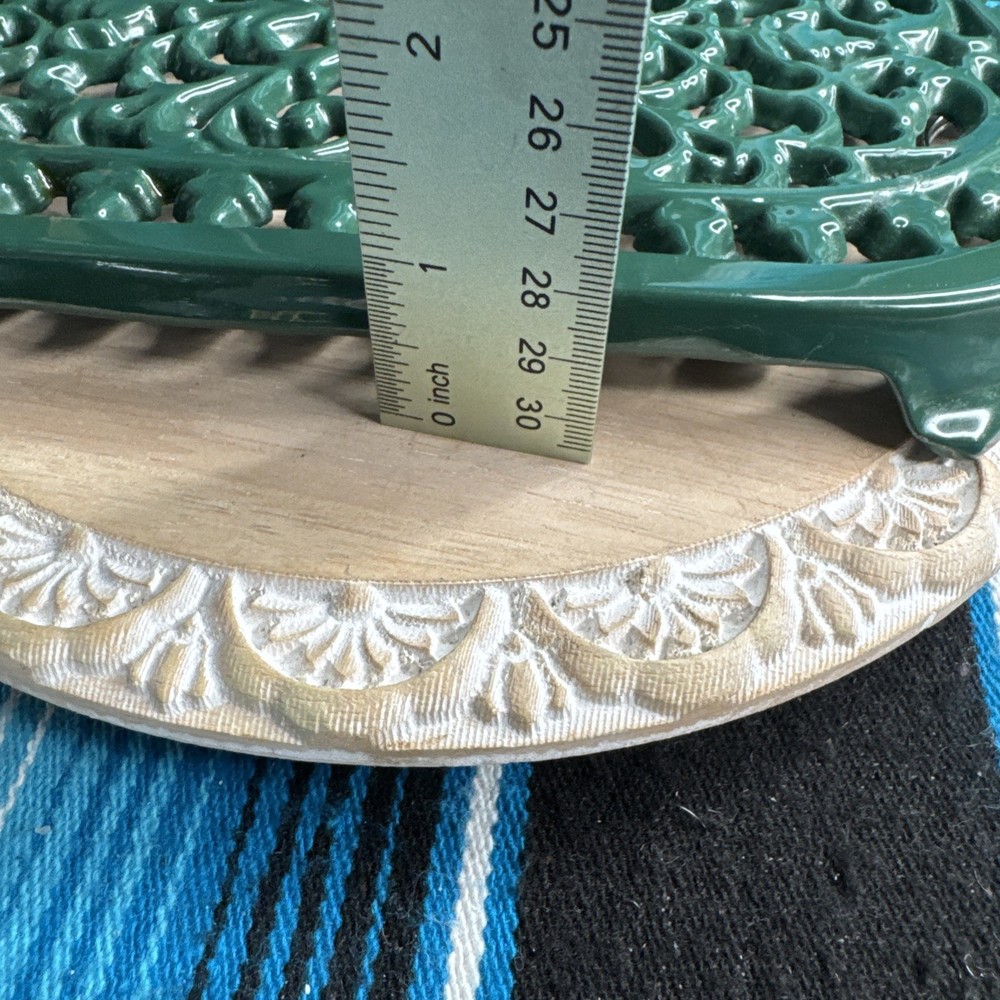 Green Cast Iron Trivet 1993 ODI