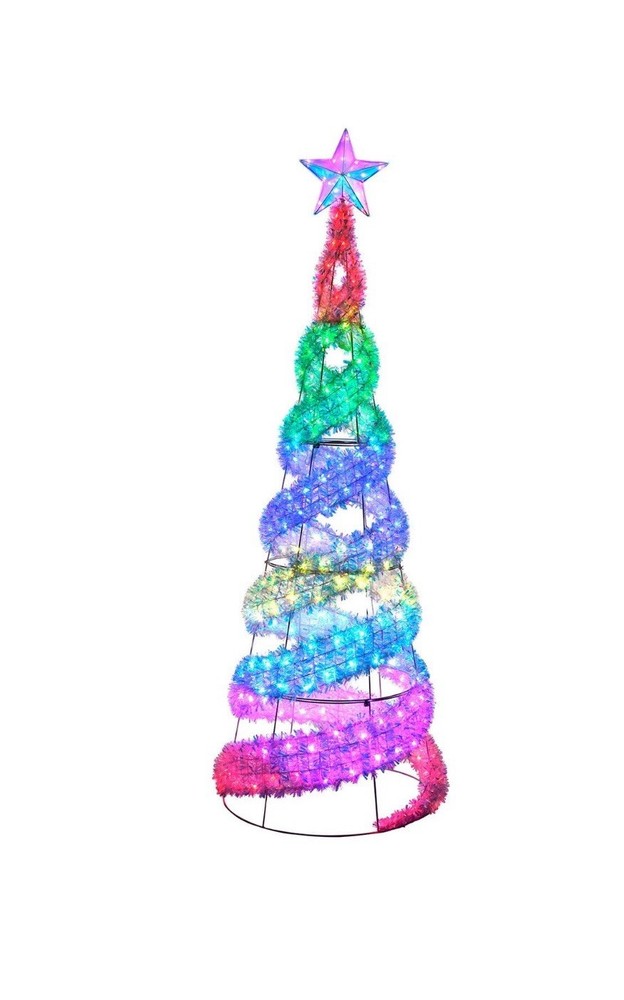 Member's Mark 8' Pre-Lit Iridescent Color-Changing Spiral Tree