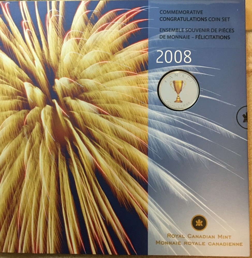 2008 COMMEMERATIVE CONGRATULATIONS 7 COIN SET