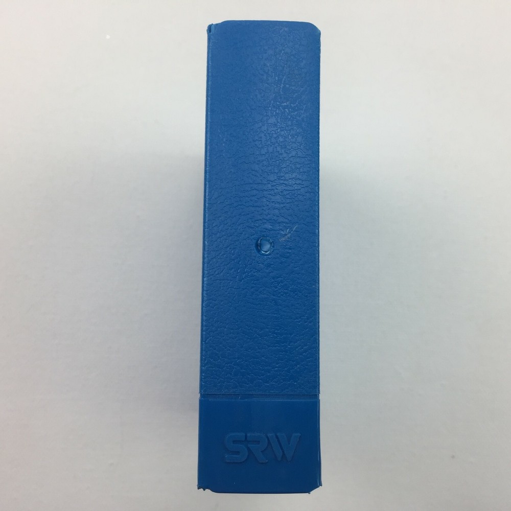 SRW Micro/5 Disk Diskette ComPak Case Blue Plastic Cover Spine Label