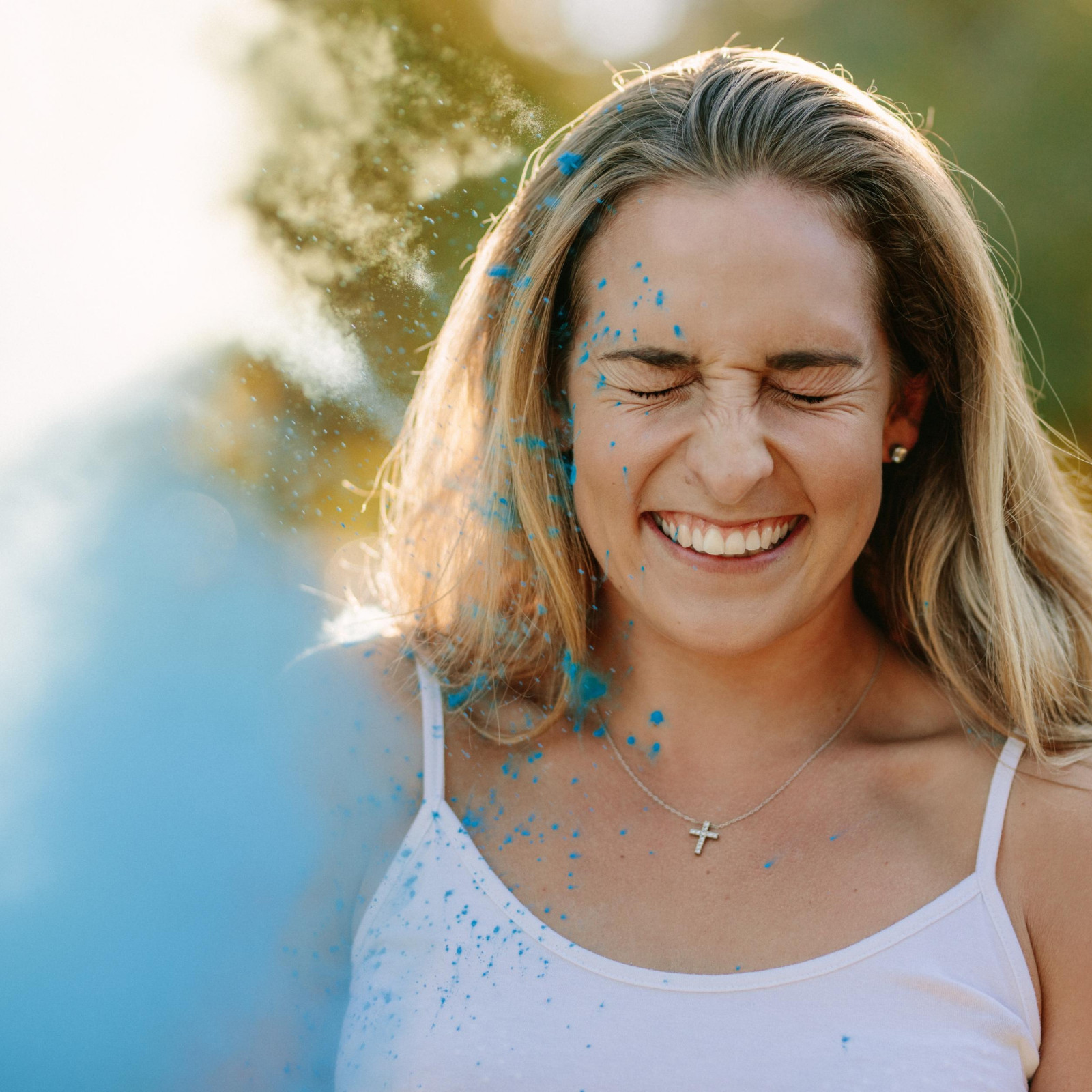 Color Blaze Gender Reveal Powder - 10 lbs Blue - for Baby Boy Announcement