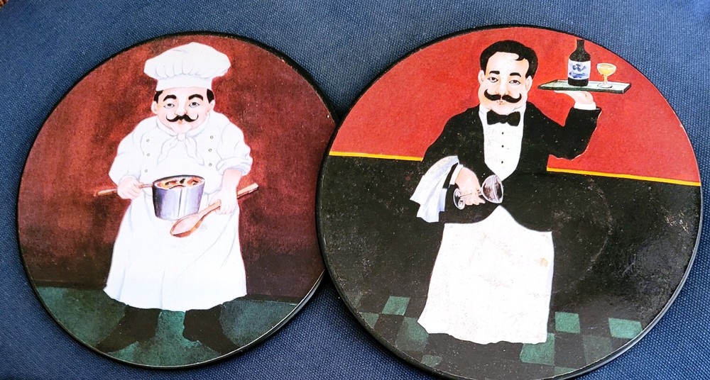 Decorative Pair of Hot Pad Trivets