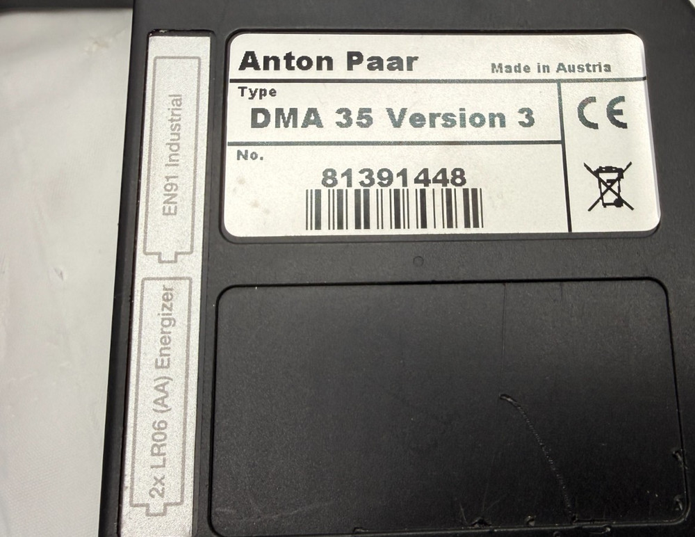 Anton Paar DMA 35 Version 3 Portable Digital Density Meter - Handheld Hydrometer