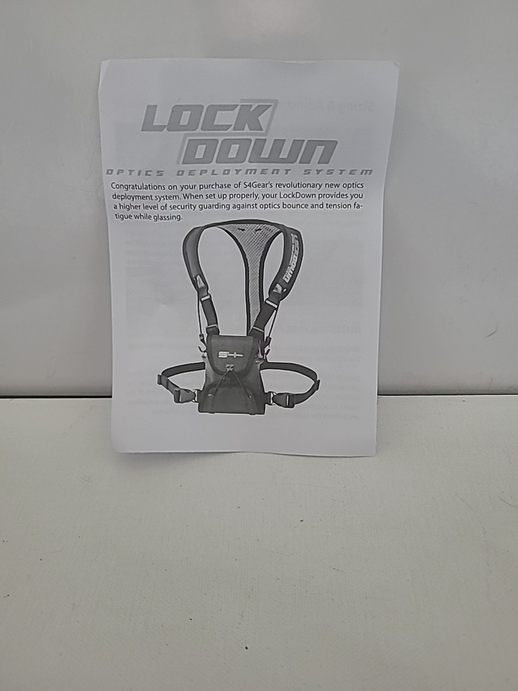 S4 Gear Lockdown Optics Deployment System Hunting Binoculars Harness