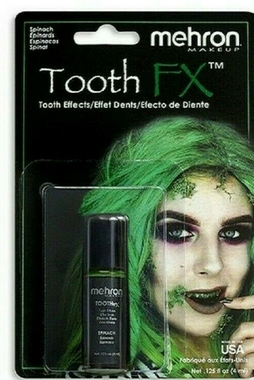 MEHRON TOOTH FX COLOR PAINT THEATER COSTUME ZOMBIE TEETH .25 OZ MAKEUP PICK !!!