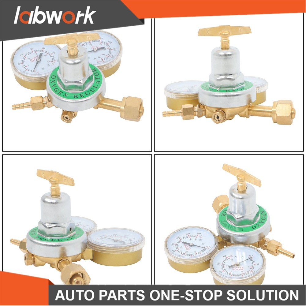 Labwork CGA 540 Oxygen Gas Welding Regulator Pressure Gauge Type Solid Brass
