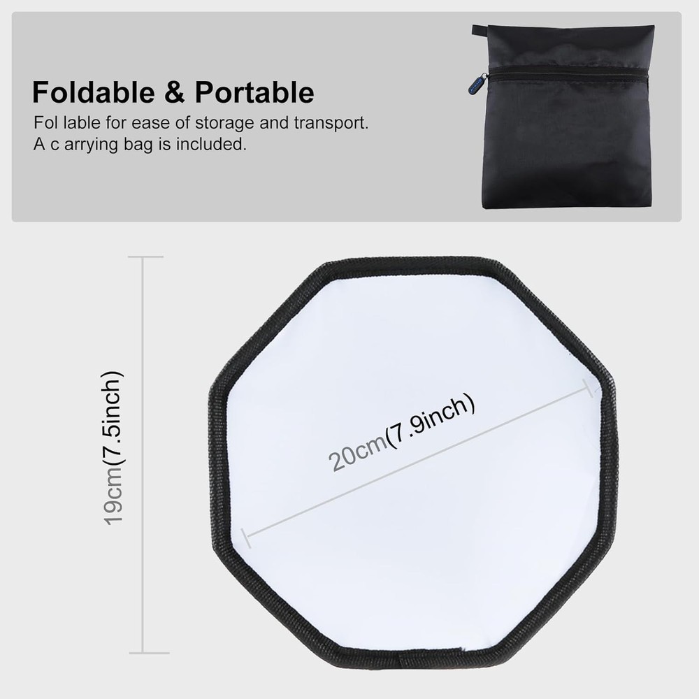 Flash Diffuser Light TzezFoz Portable Camera Softbox