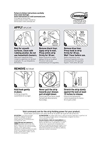Replacement Strips, Re-Hang Indoor Hooks, 9 strips 9 Refill Strips Clear