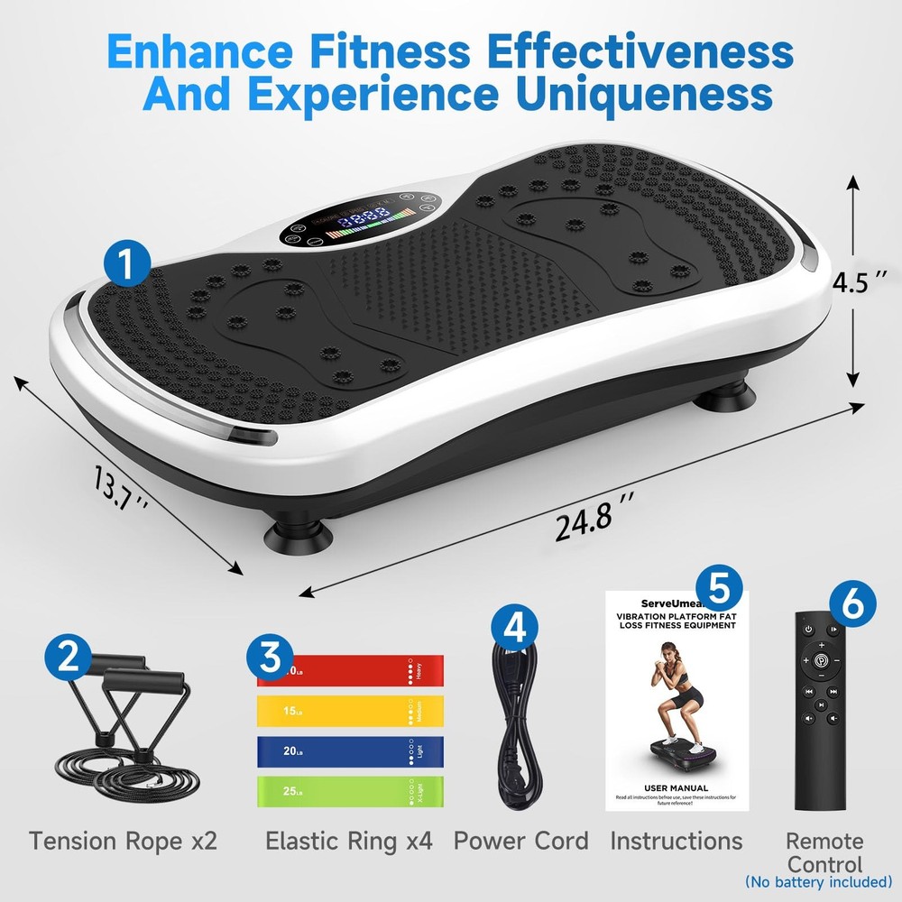 Vibration Plate Exercise Machine for Lymphatic Drainage, Vibration Machine fo...