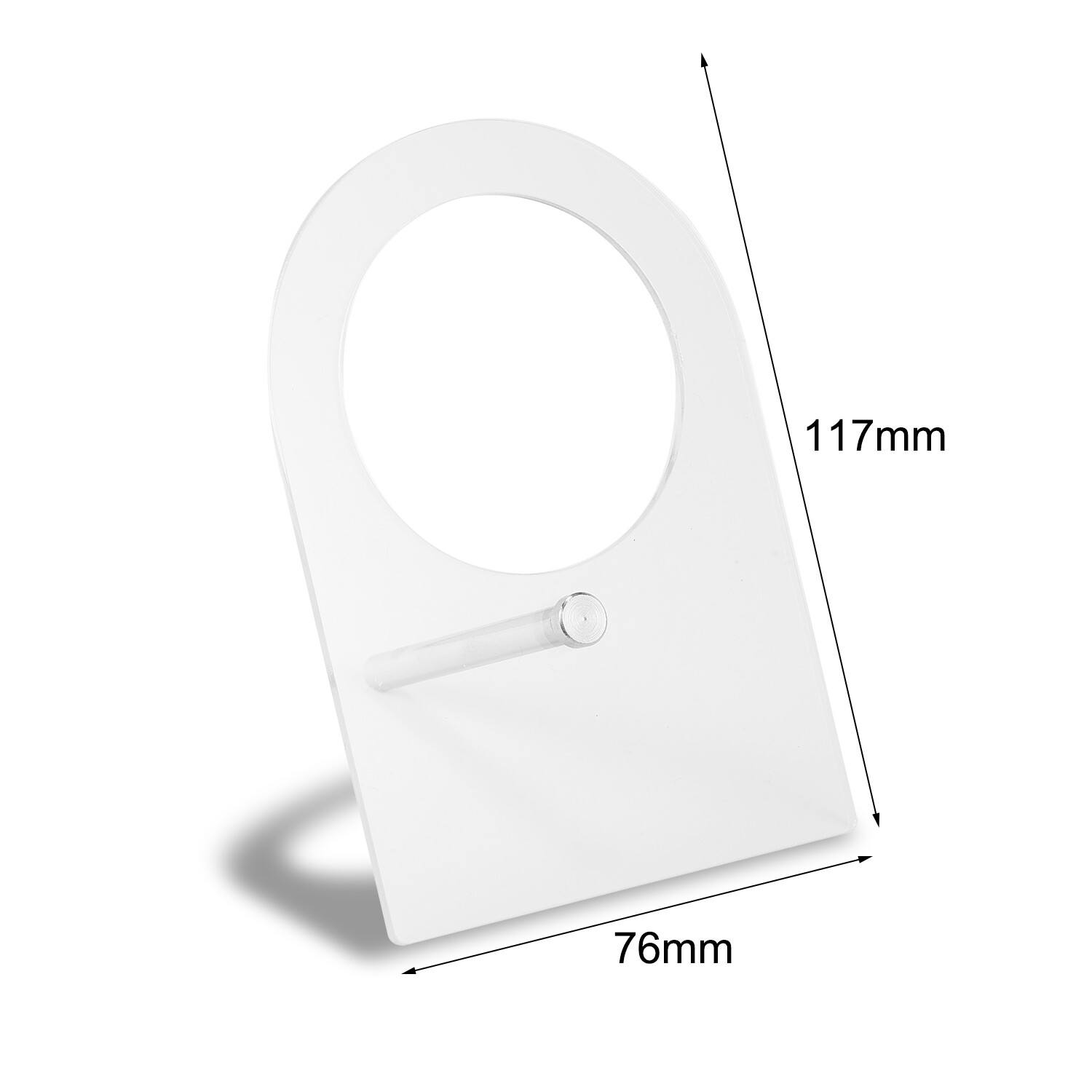 Silicone Ear Model with Acrylic Display Stand Body Parts Practice Piercing Tools