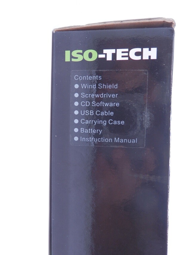 ISO-TECH 8kHz 30dB-130dB Sound Level Meter Data Logging With Case/Tools SLM1353M