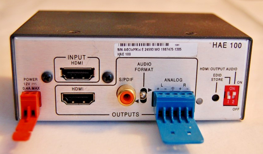 Extron HAE 100 HDMI Audio Extractor – Tested