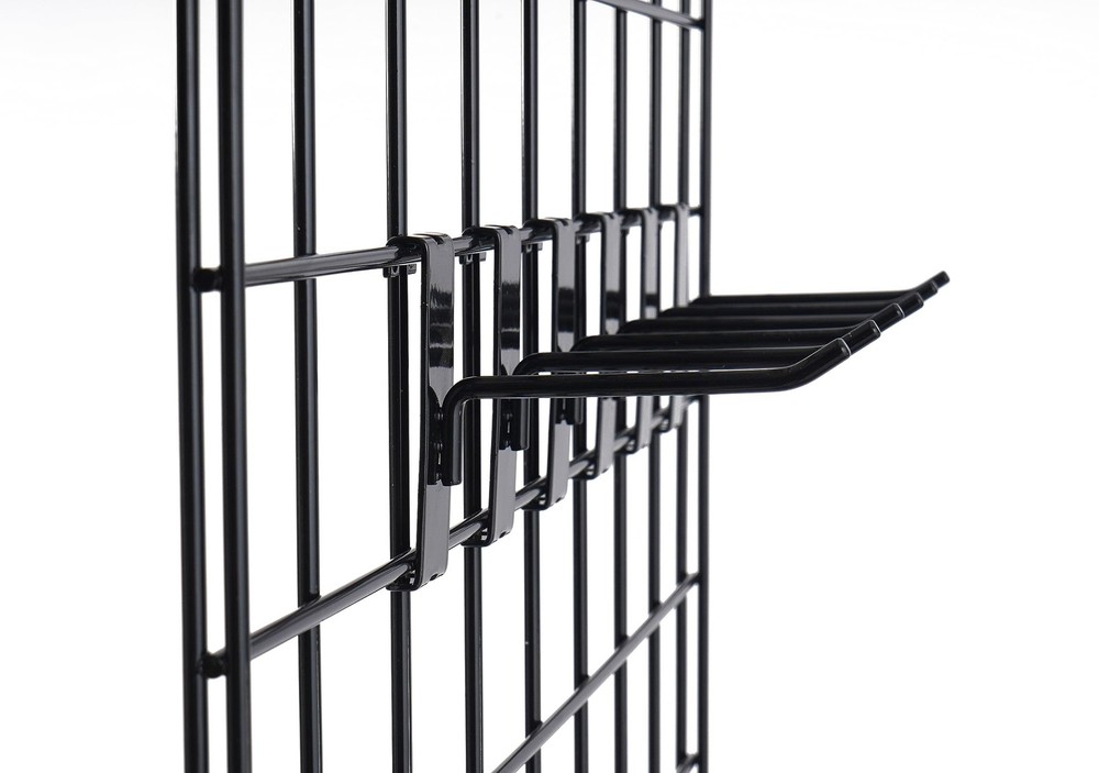 Gridwall Hooks 4 Inch,12PC Display Hooks for Grid Wall, Hooks for Grid Wall P...