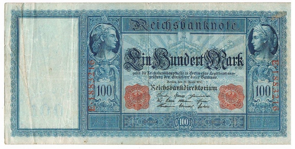 GERMANY - Huge Sized Banknotes - 1910-1923, Six Notes