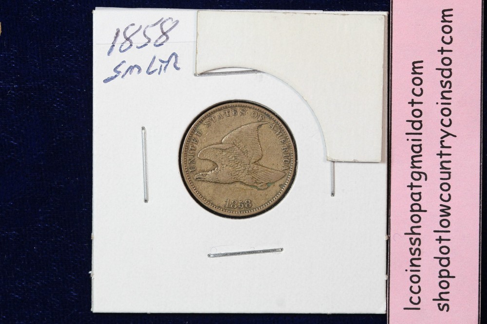 1858 Flying Eagle Cent Small Letters XF 4GQG