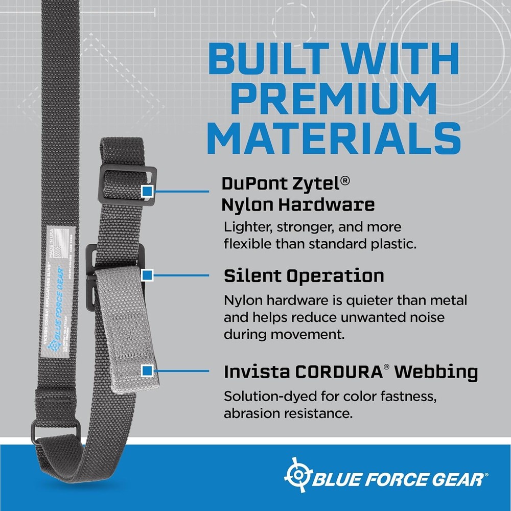 Vickers Sling - Patented 2-Point Adjustable Sling for Tactical Use