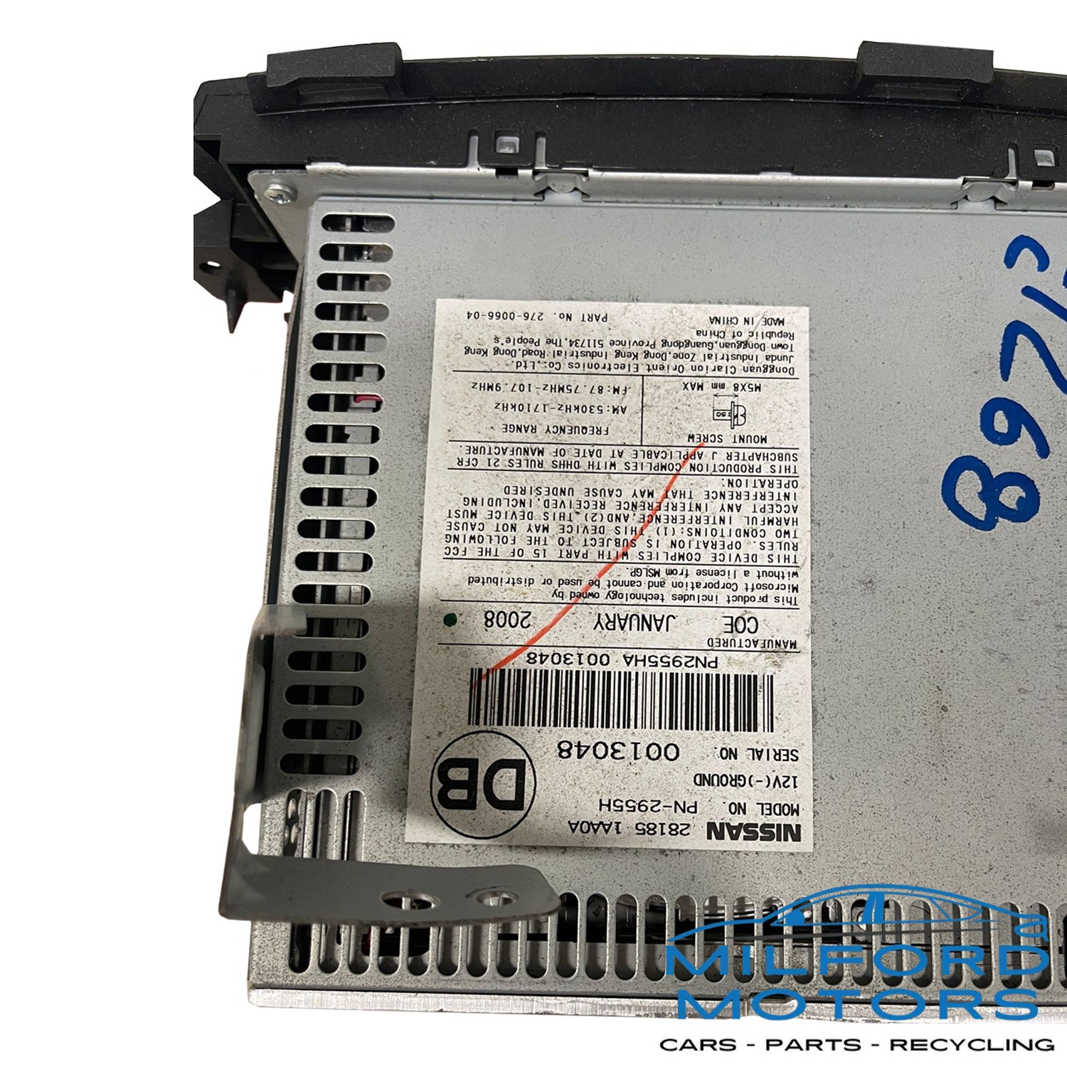 OEM Audio Equipment Radio AM/FM/CD/AUX - 2009-2010 Murano LE / S / SL 3.5L