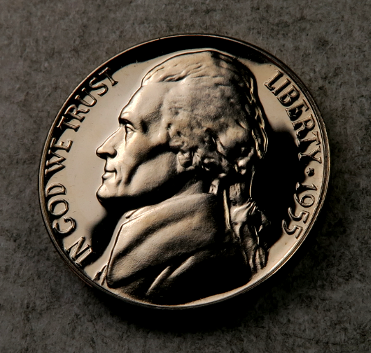 1955 Jefferson Nickel ~ Gem Proof ~ Better Date ~ 1 Coin