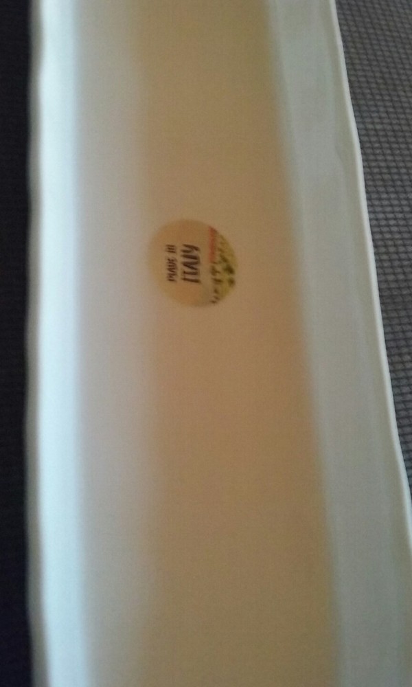 Maioliche Jessica Rectangular Small Serving Tray Made In Italy Classic White