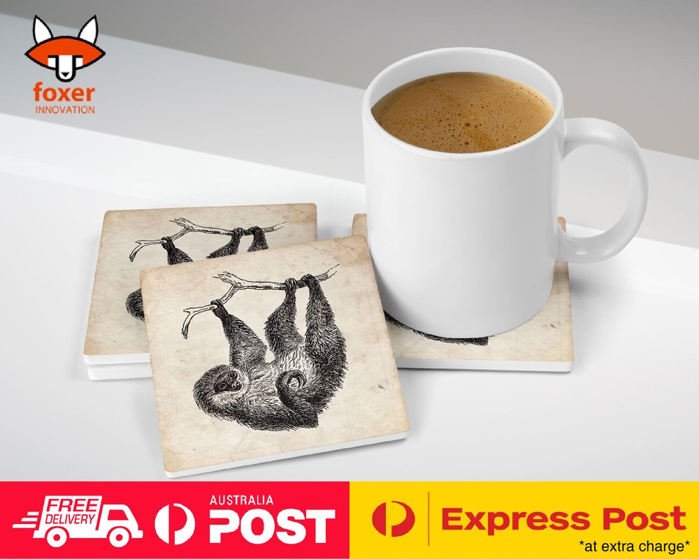 COASTER COFFEE DRINKING MAT|TWO-TOED-SLOTH