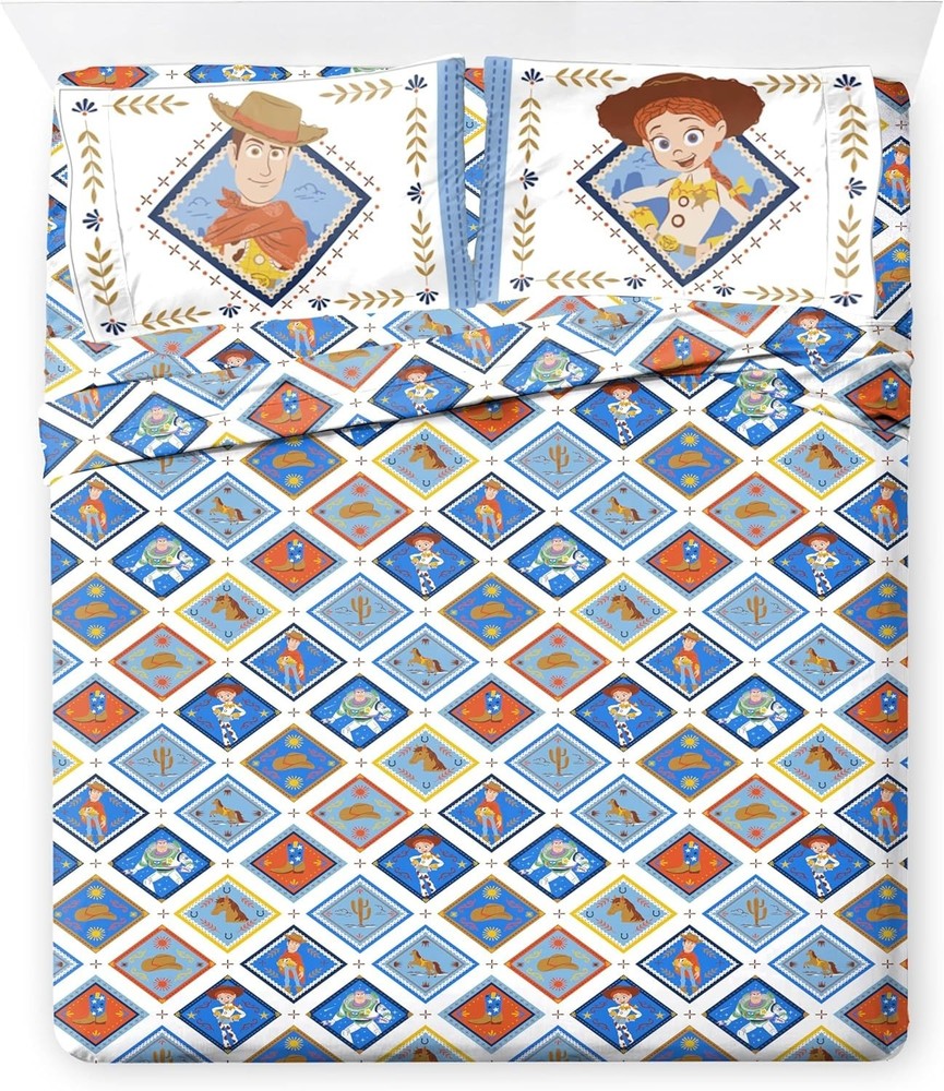 Blue Toy Story Bedding Set - Soft Microfiber Material
