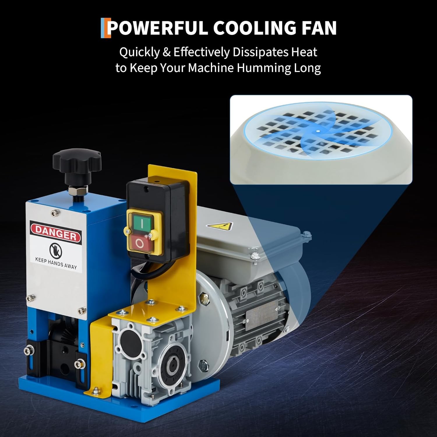 Electric Wire Stripping Machine 0.05" - 1" (1.5-25mm) Copper Cable Stripper