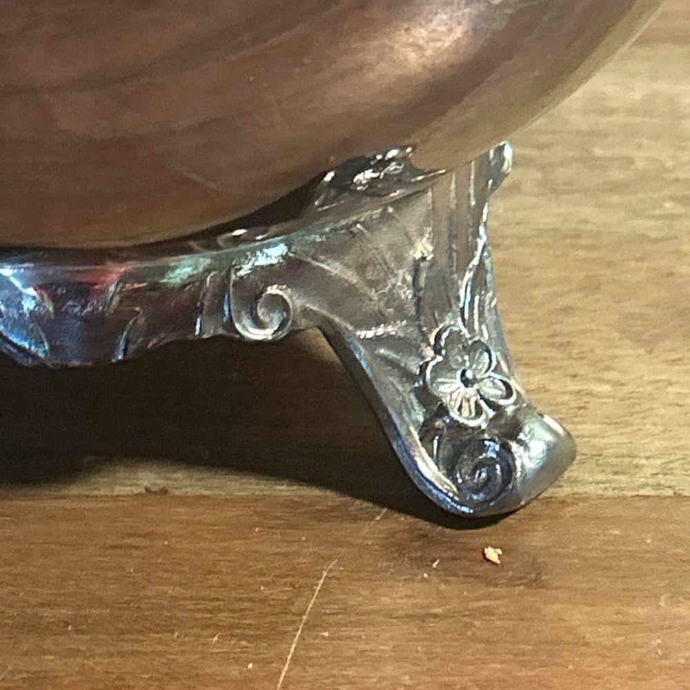 F.B. Rogers Silver Co Silver Plate Footed Pitcher 8.5” Tall