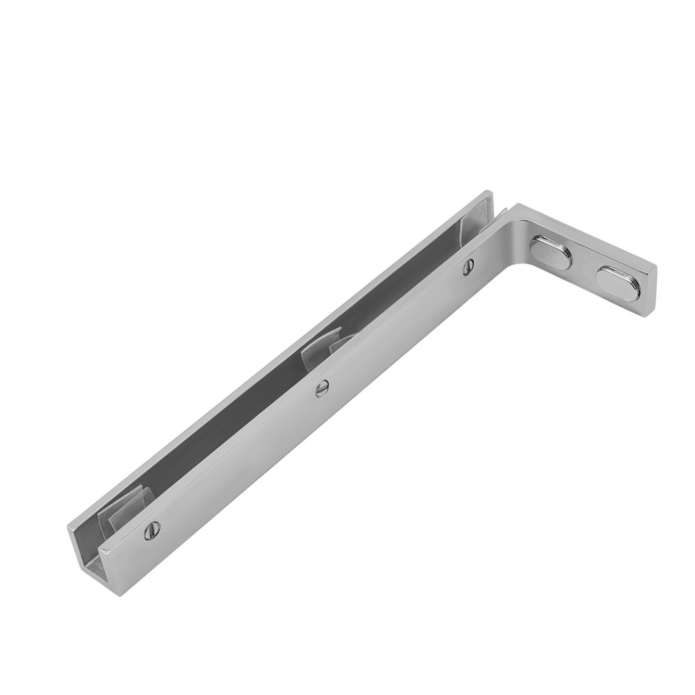 Glass Door L-Shape Stabilizing Bracket, Glass Support Bracket Stabilizer