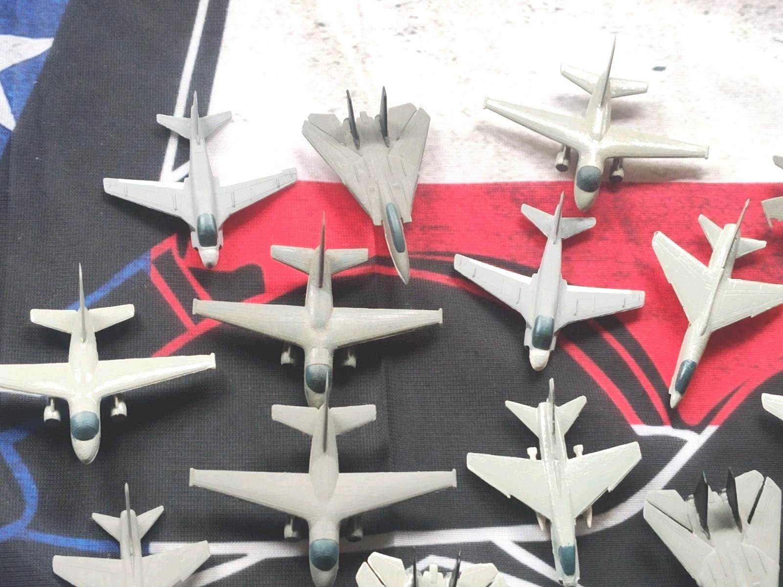 Lot Of 125+ Mini Built Model Airplanes For Aircraft Carriers Plastic 1/2"-2"Long