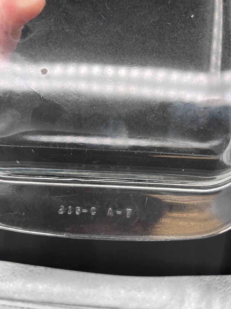 Pyrex Rectangle Clear Glass Lid 215-C A-7