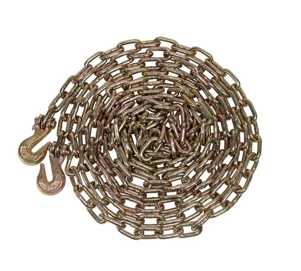 1/4"x20' Transport Binder Chain Grade 70 w/ Grab Hook 3150 LBS WLL Tow Chain