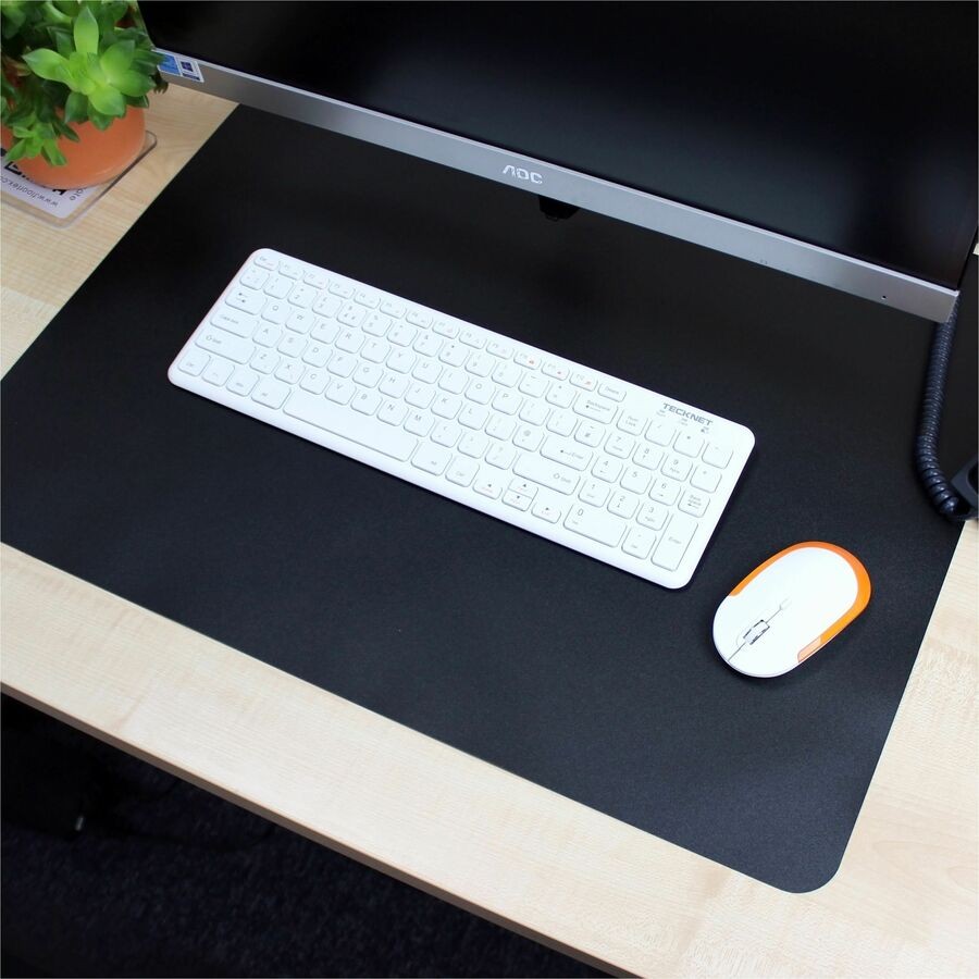 Lorell Bio-based Black Desk Pad - 30" Width X 20" Depth - Black (llr-39654)
