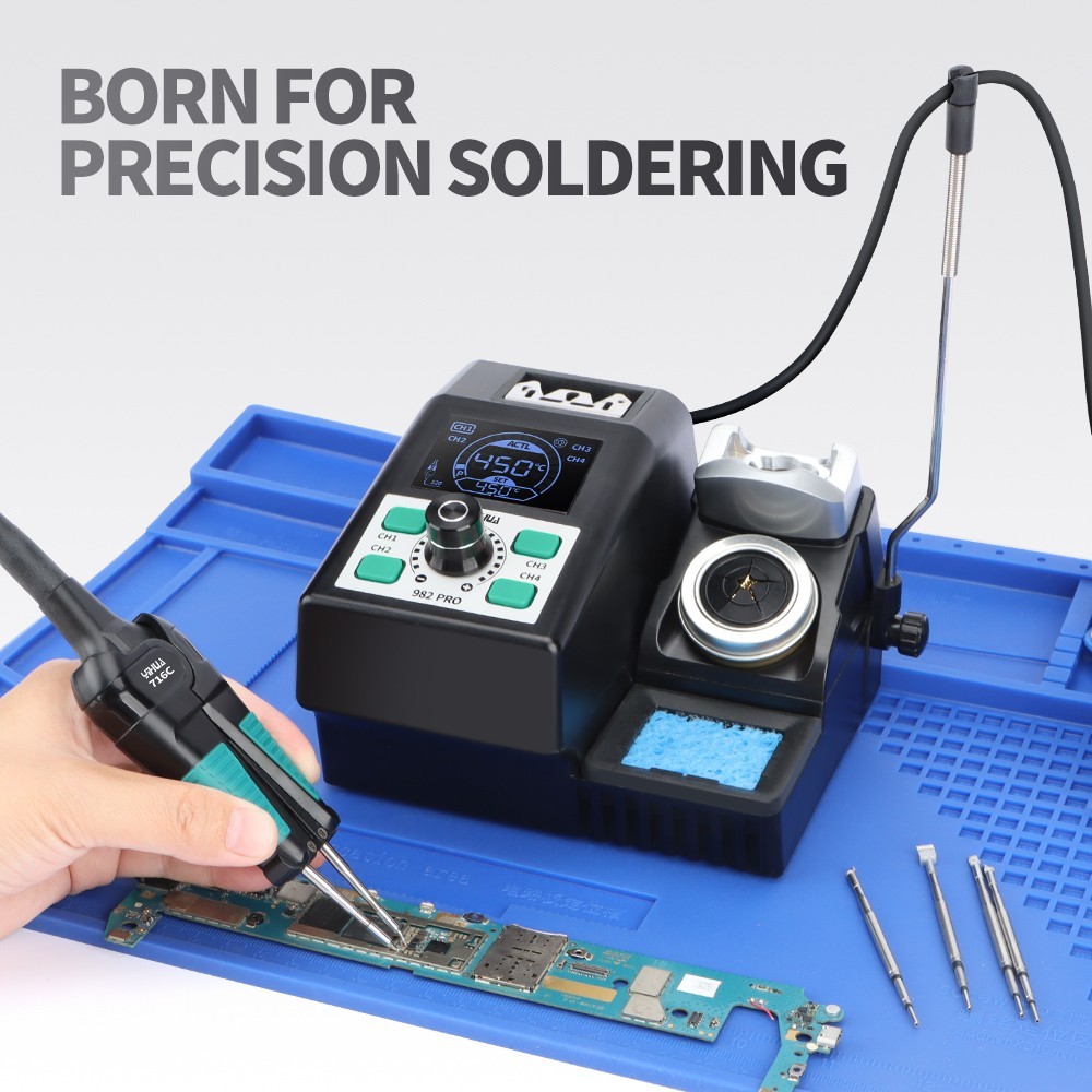 YIHUA 982 PRO 80W Digital Hot Tweezers Soldering Station Precision SMT Rework