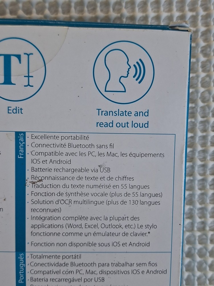 Iris Pen IrisPen Air 7 Smart Wireless Pen Scan Windows Mac Android OPEN BOX READ