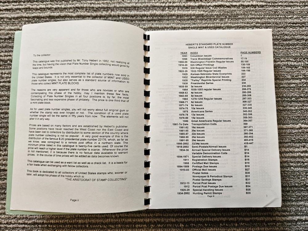 2003 Hebert's Standard Plate Number Single Catalogue