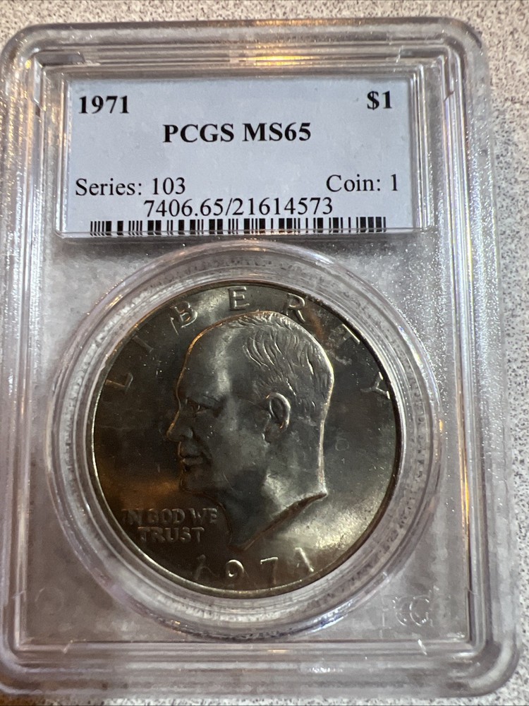 1971 Eisenhower Dollar PCGS MS 65