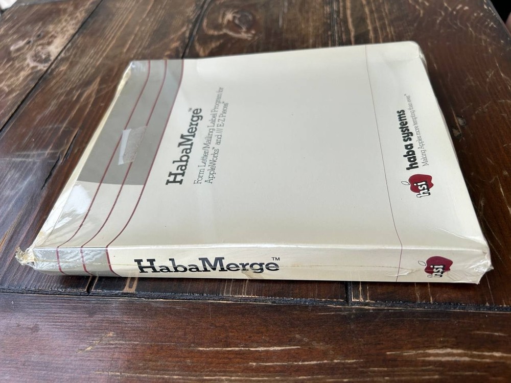 HabaMerge software, Form Lette/mailing Label Program for AppleWorks Macintosh