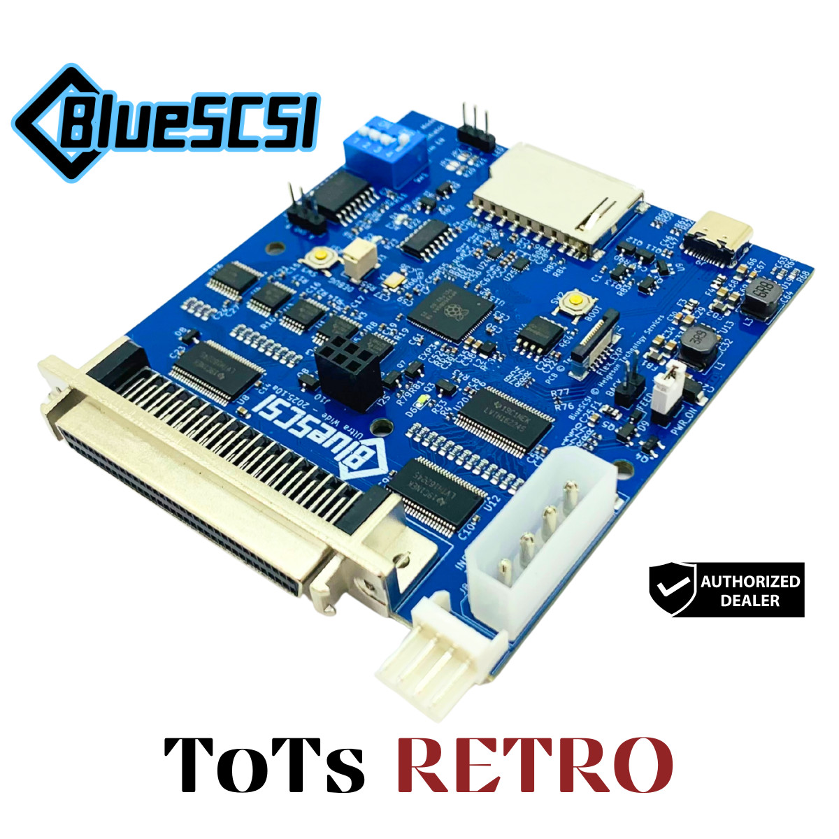 BlueSCSI Ultra Wide 68-pin 3.5" SCSI Drive,For Macintosh, PC