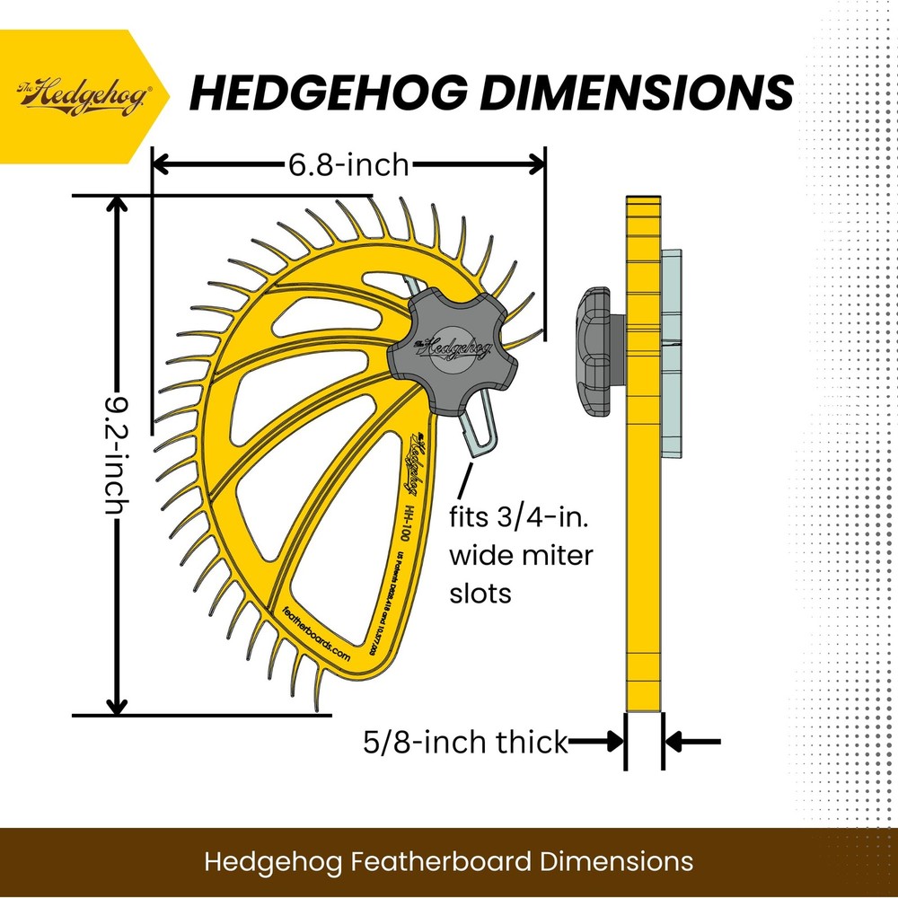 The Hedgehog Featherboard for Table Saws for Quicker, Easier, and Safer Workf...