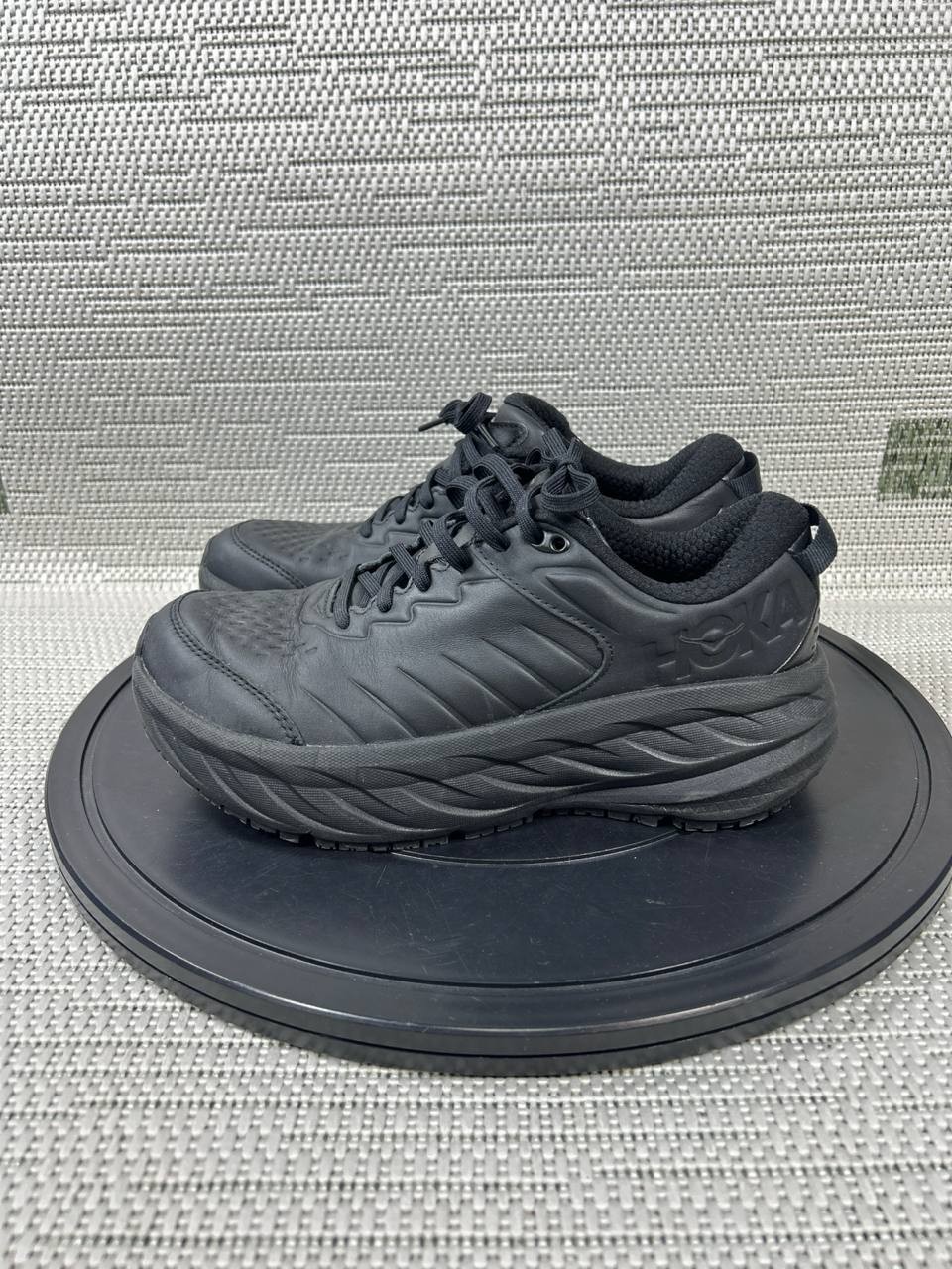 Hoka One One Shoes Womens Size 8.5 Bondi Slip Resistant Soft Toe Work Black