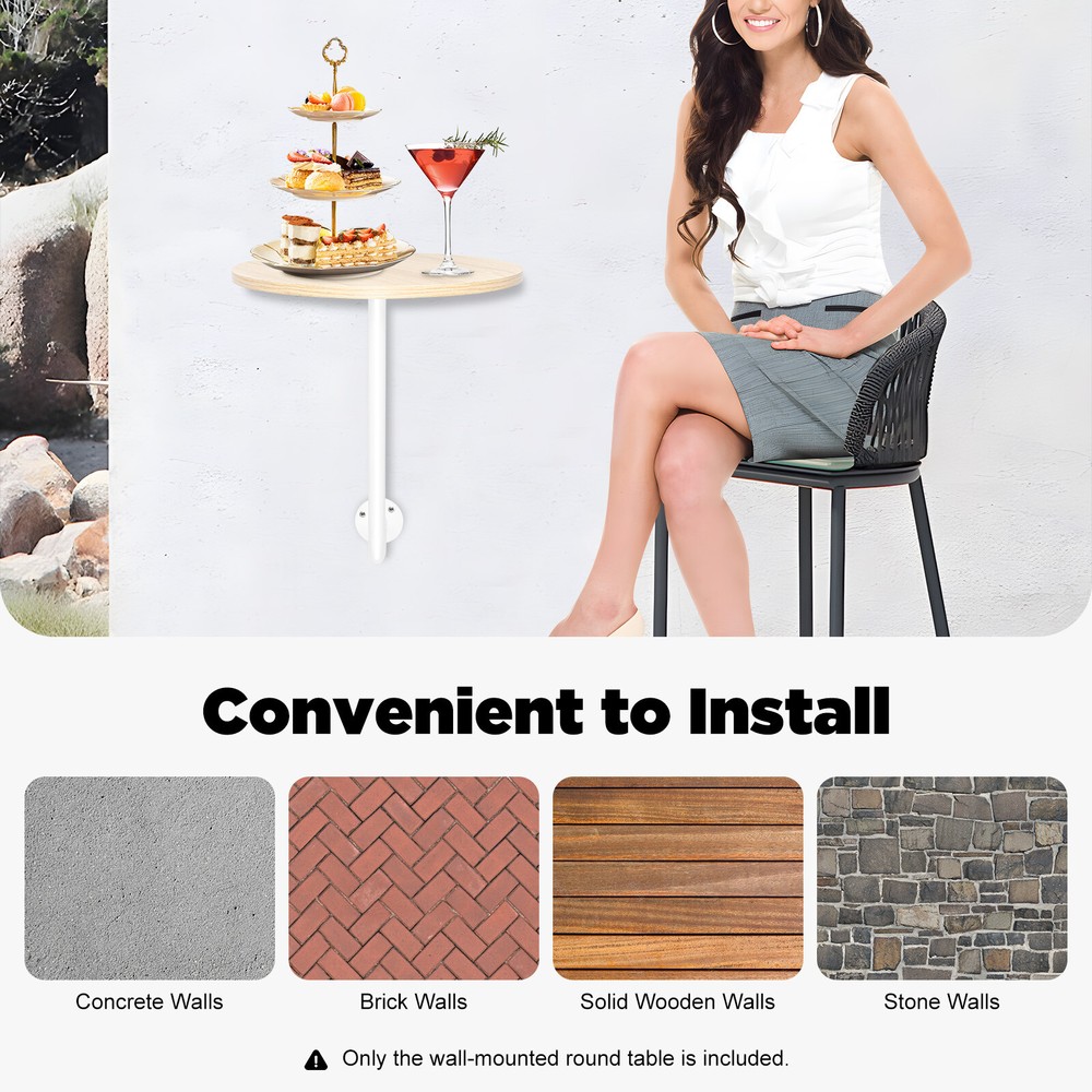 L-Type Coffee Table Bar Table Bar Height Pub Table Counter Table Wall Mounted