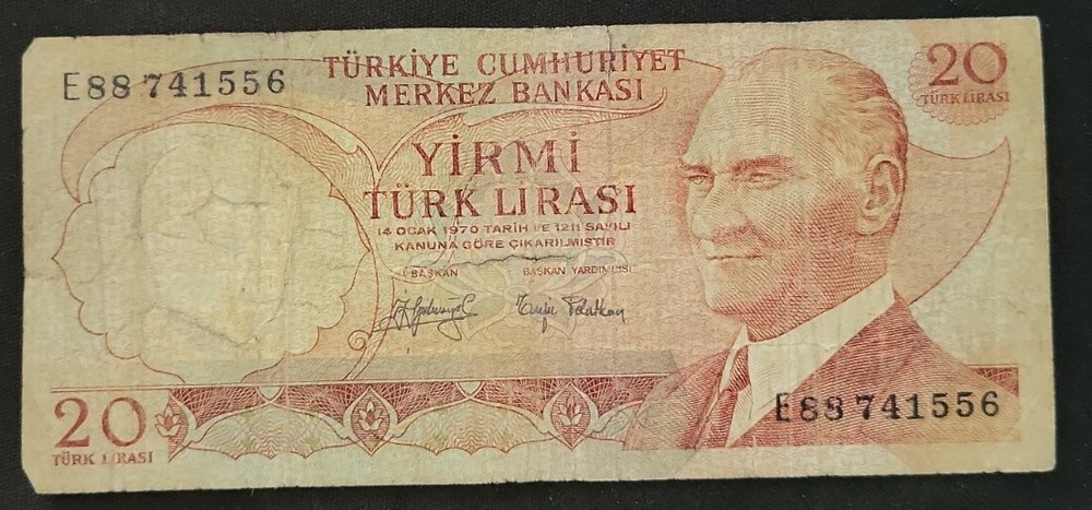 TURKEY 20  Lirasi 1970