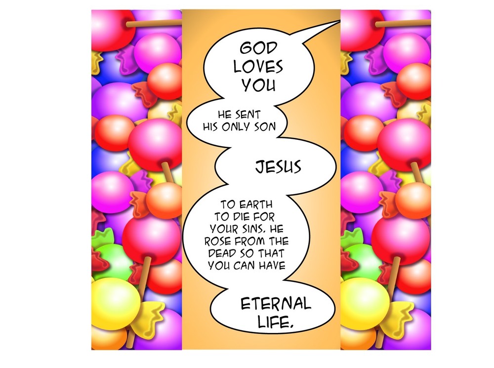 Free Candy Halloween Tract With Space For Personal Note On Back. 24/pack