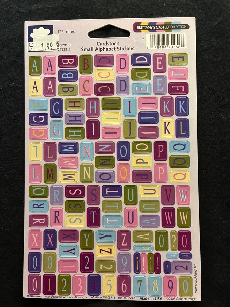 ASSORTED ALPHABET STICKERS