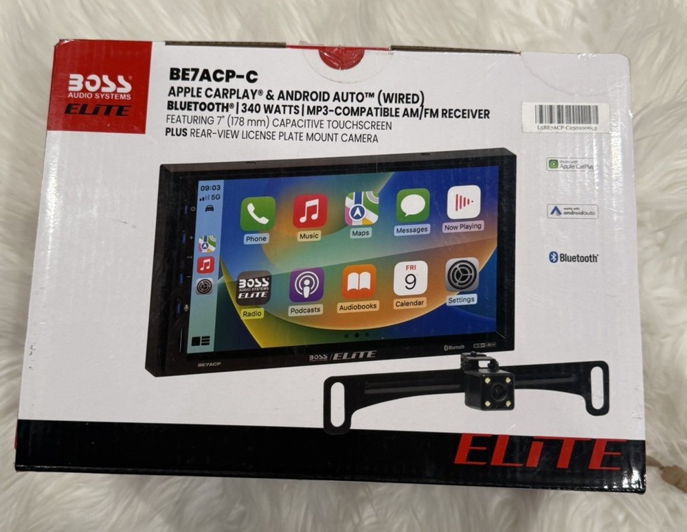 Boss Audio System ELITE BE7ACP-C Digital Multimedia Receiver + Camera-OPEN BOX!
